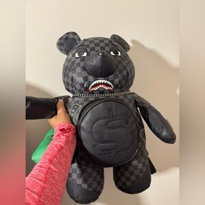 Sprayground Black Checkered Backpack Limited Edition